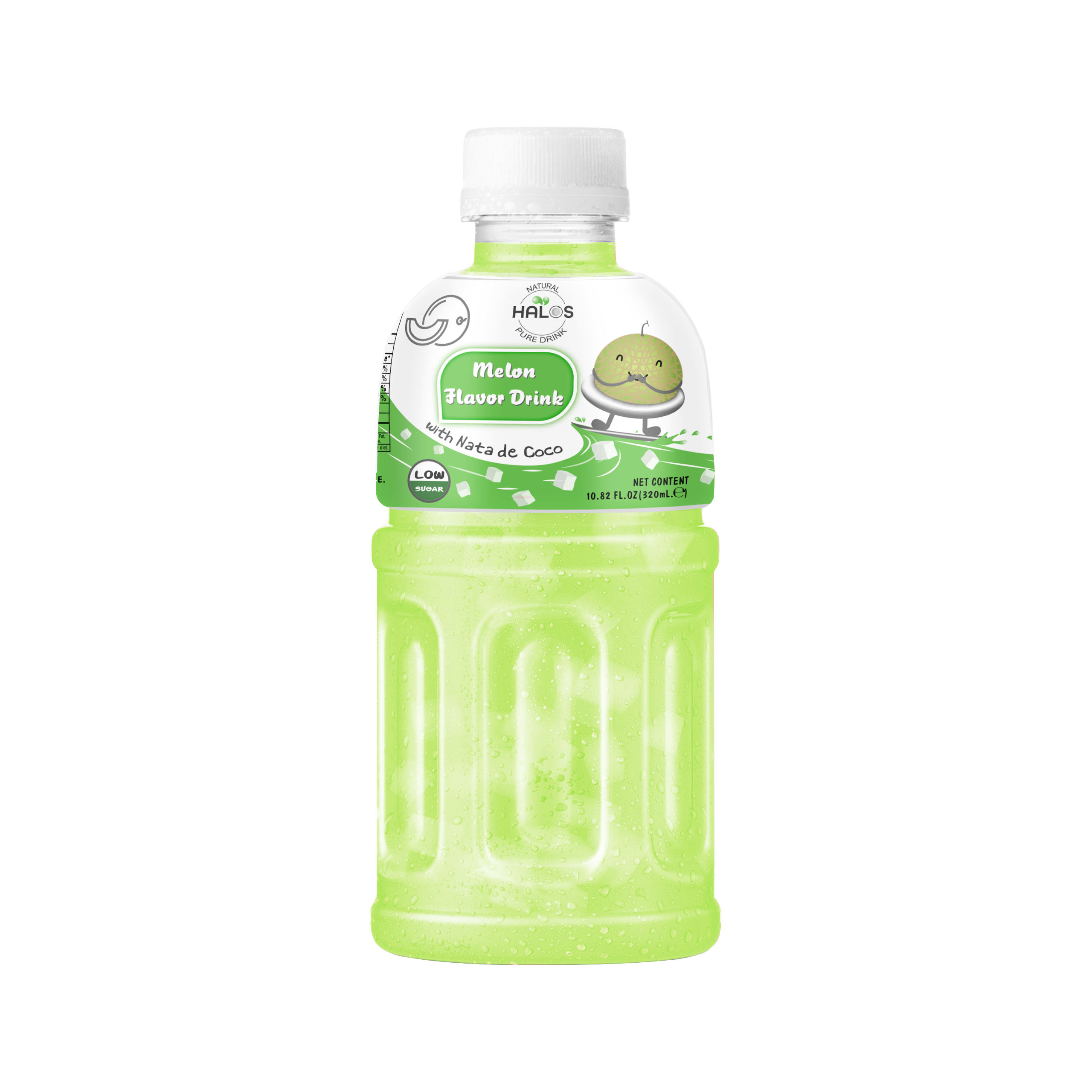 Melon juice drink mix Nata de Coco in 320ml bottle Sen Beverage