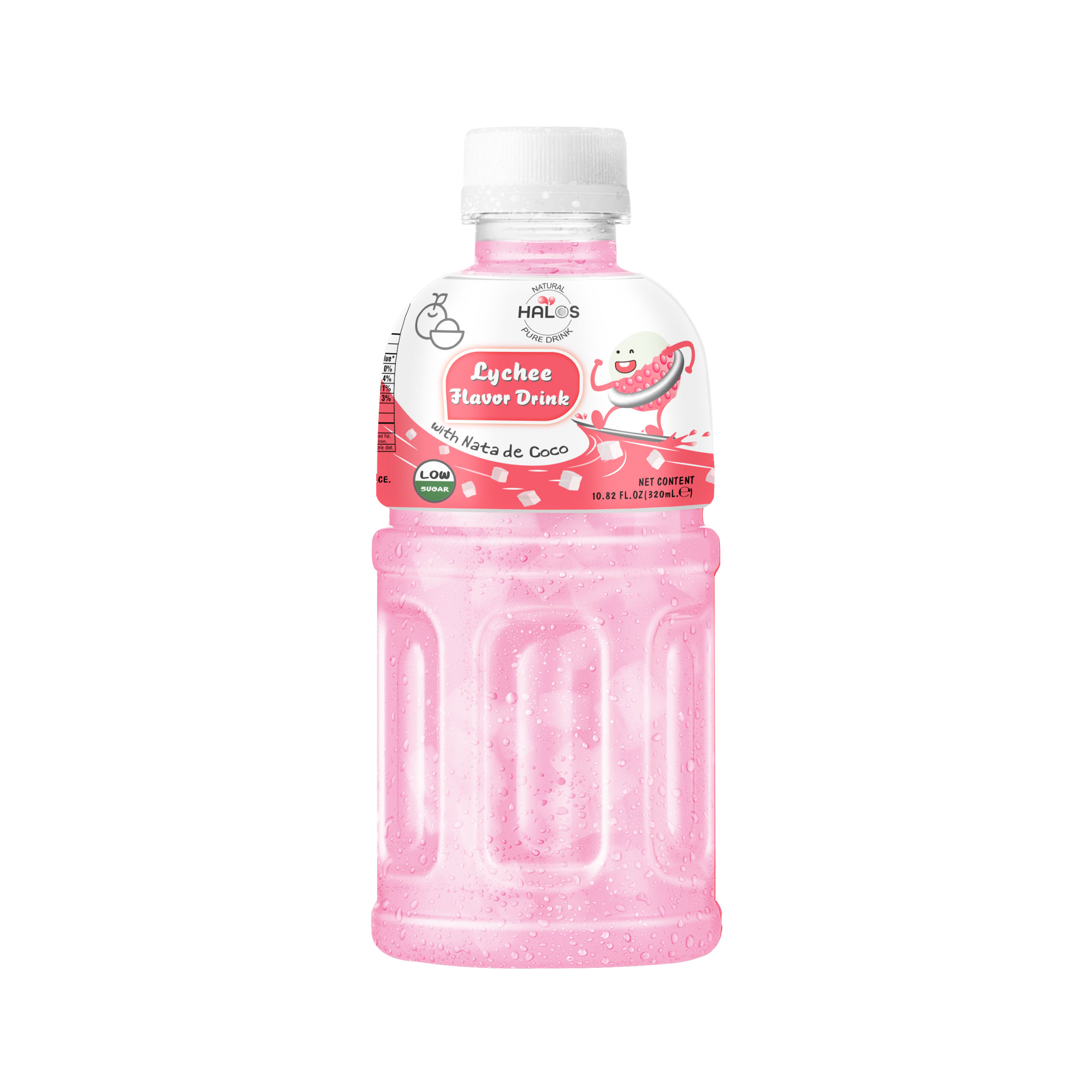 Melon juice drink mix Nata de Coco in 320ml bottle Sen Beverage