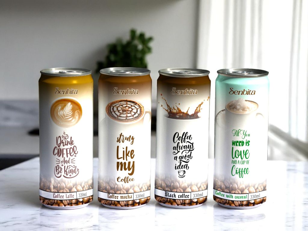 Premium Vietnam OEM Mocha Coffee in 330ml Canned 1