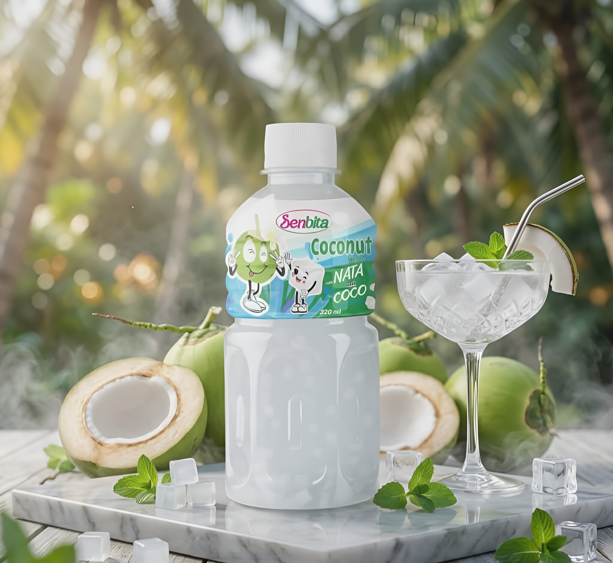 SENBITA Coconut Water with Nata de Coco