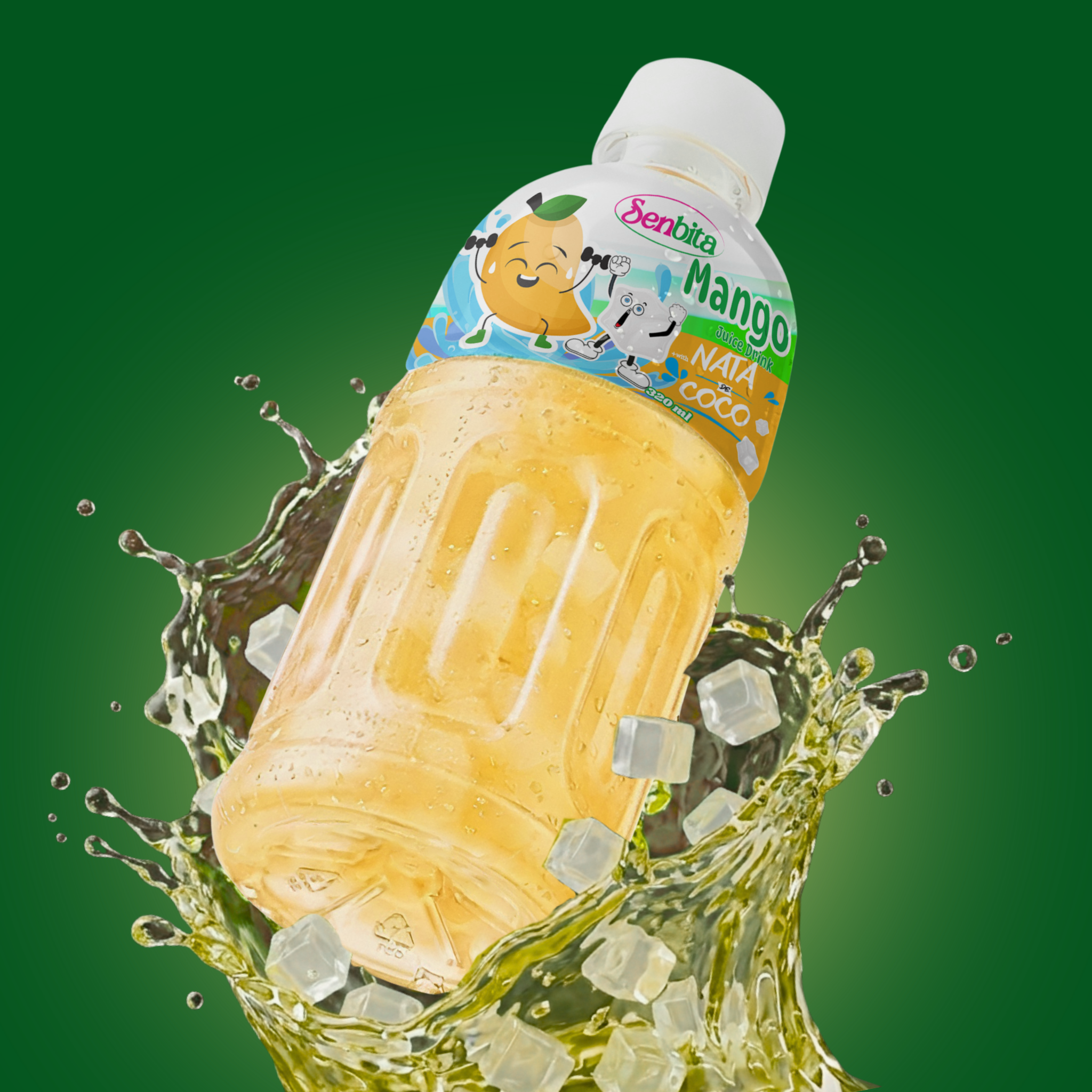 Mango Juice Drink with Nata de Coco