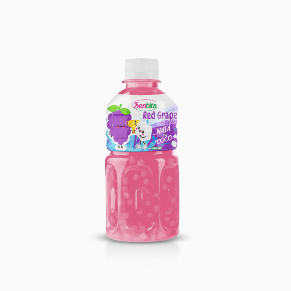 Red Grape Juice with Nata de Coco