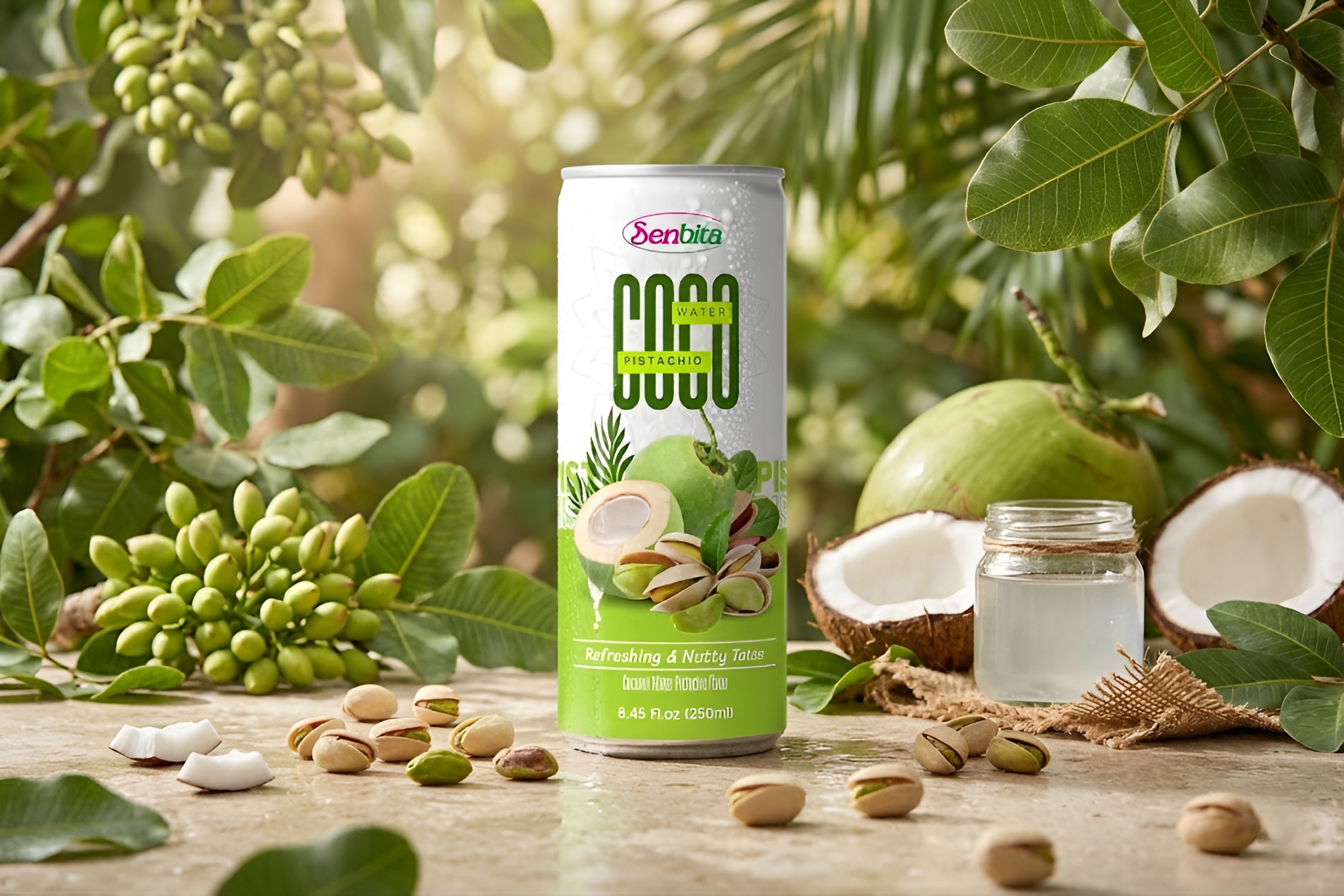 Coconut Water With Pistachio Flavor