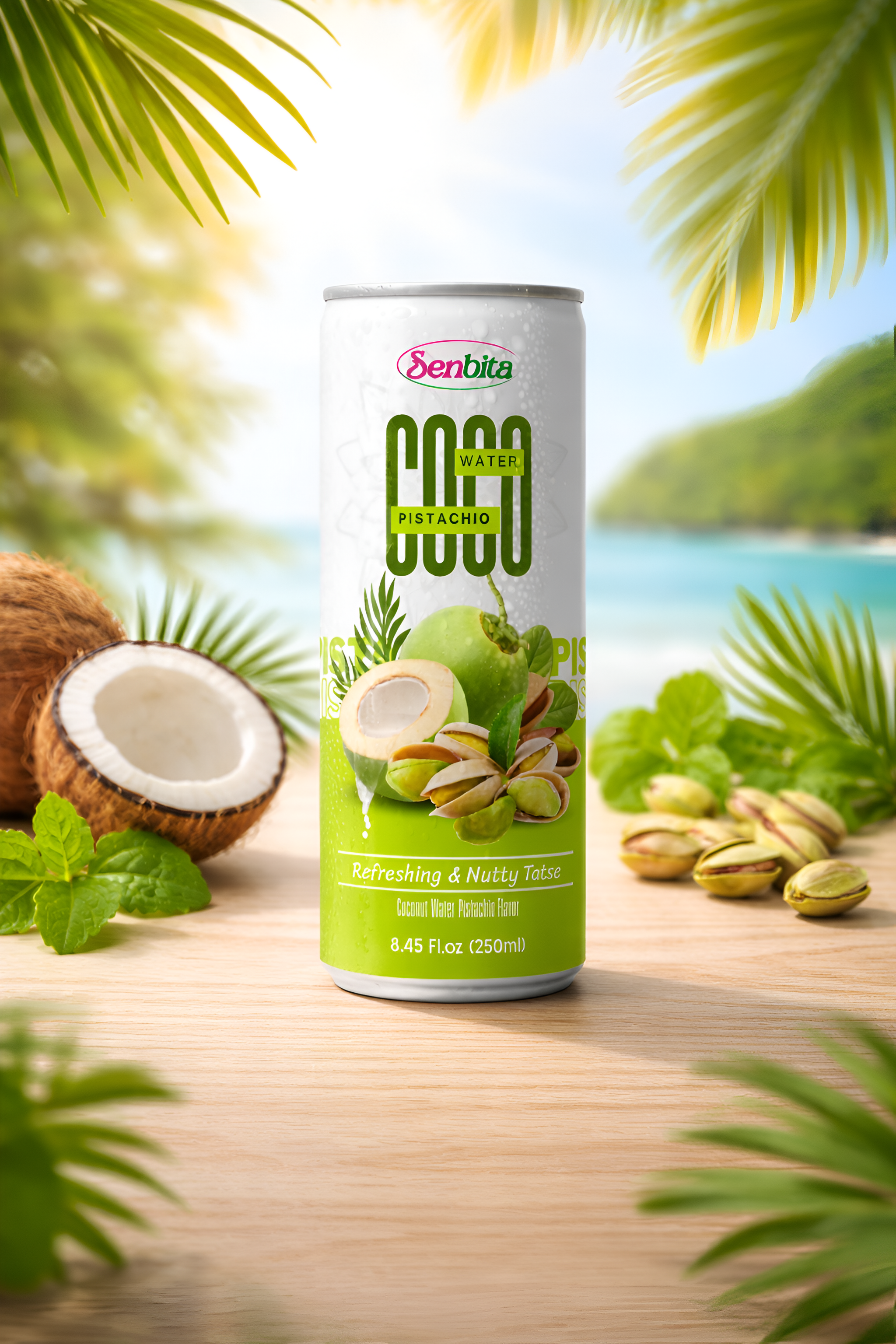 Coconut Water With Pistachio Flavor