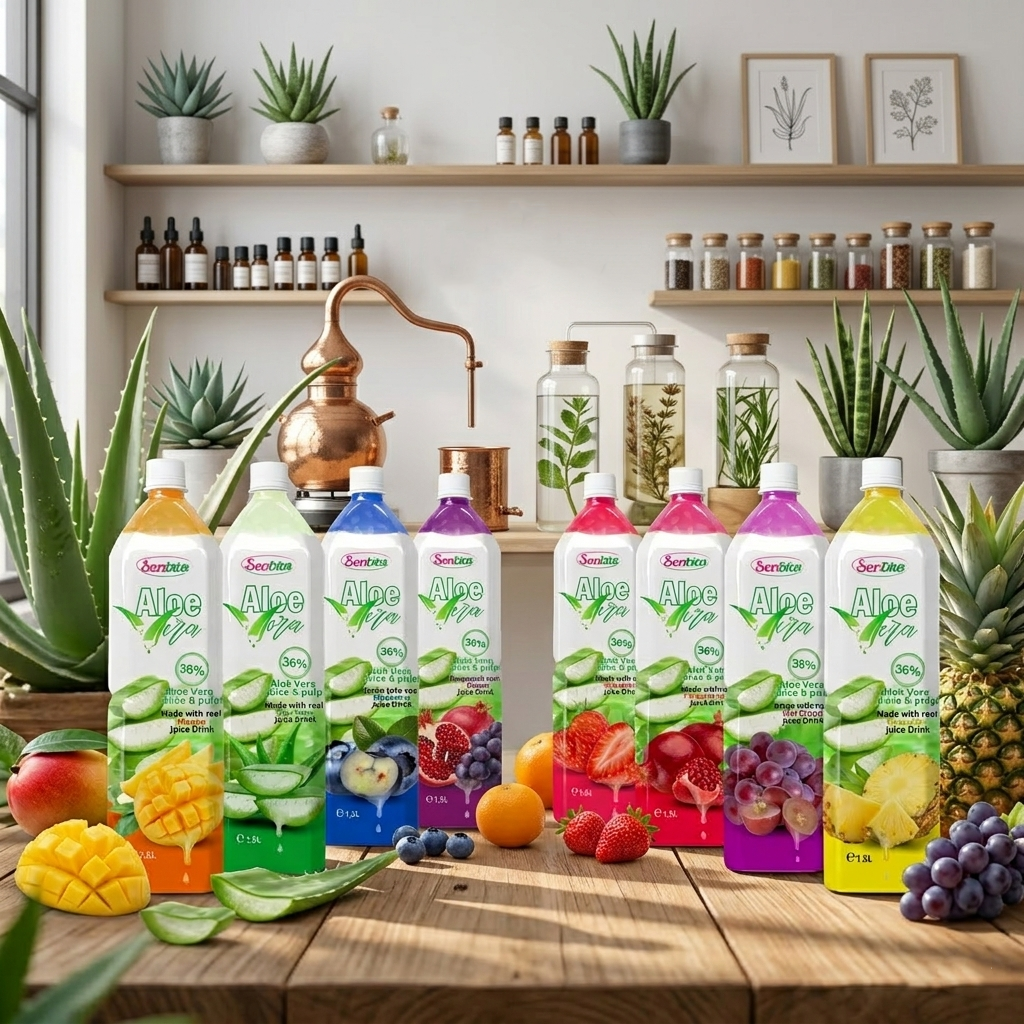 1500ML Aloe Vera Blueberry Juice Drink With Pulp