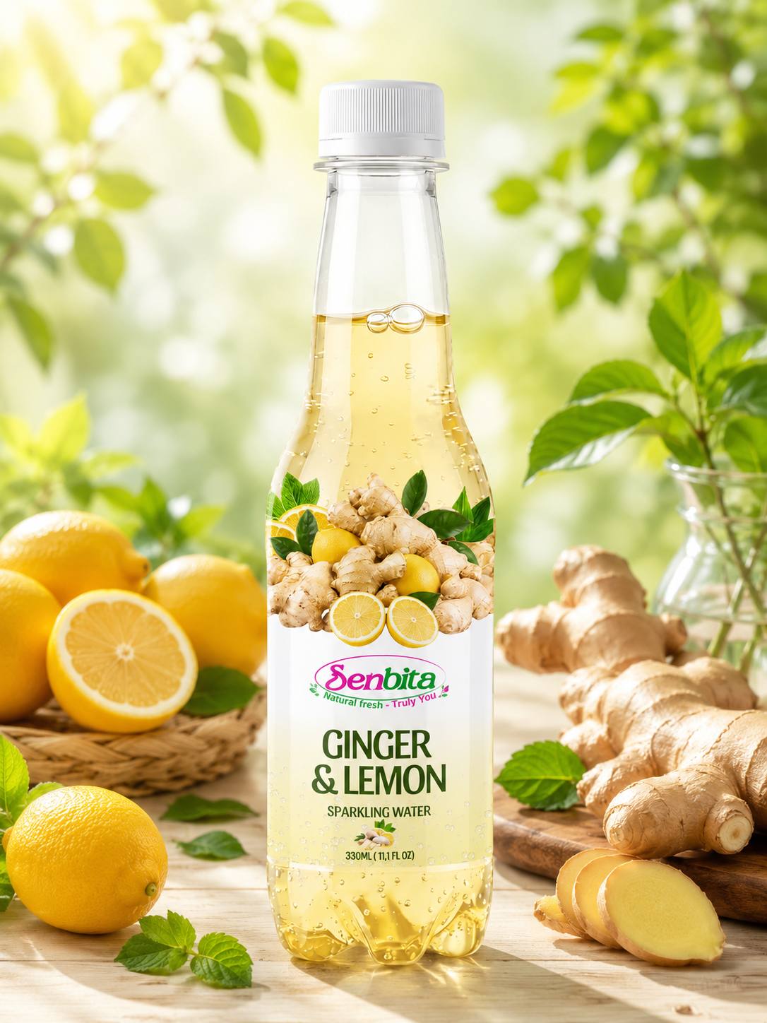 Lemon & Ginger Sparkling Water