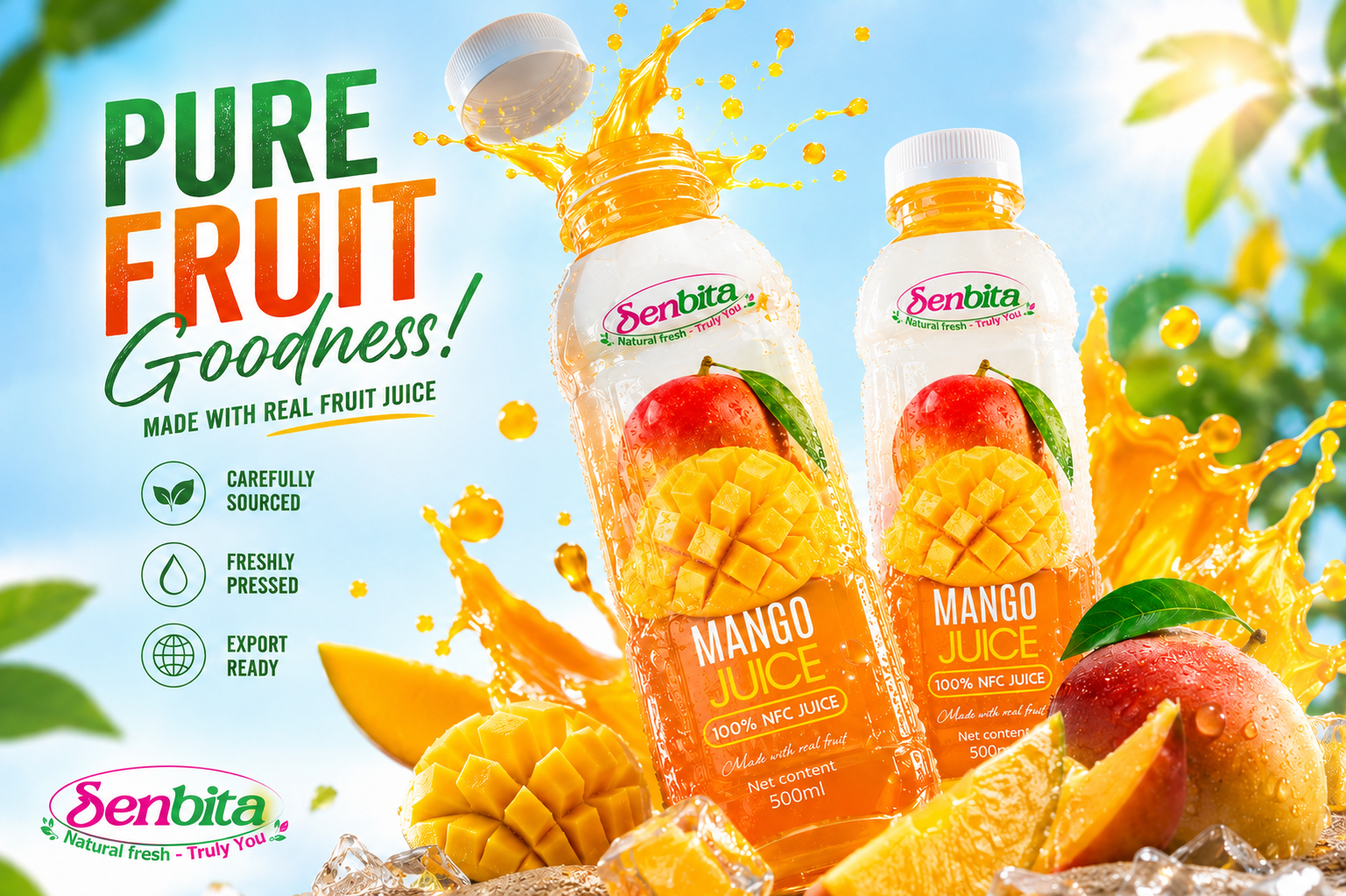  Mango Juice Drink 500ml PET Bottle 