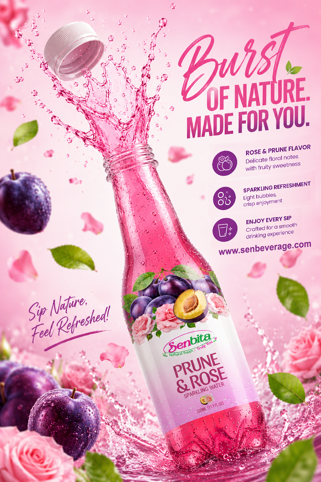Sparkling Rose & Prune