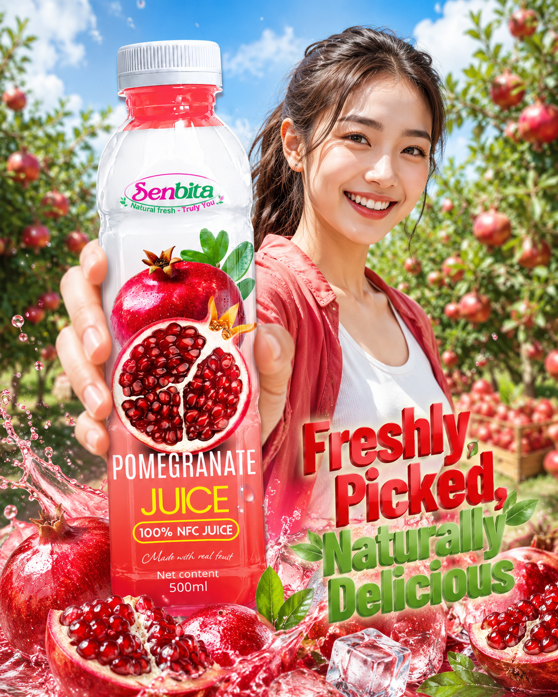 Pomegranate Juice 500ml PET Bottle