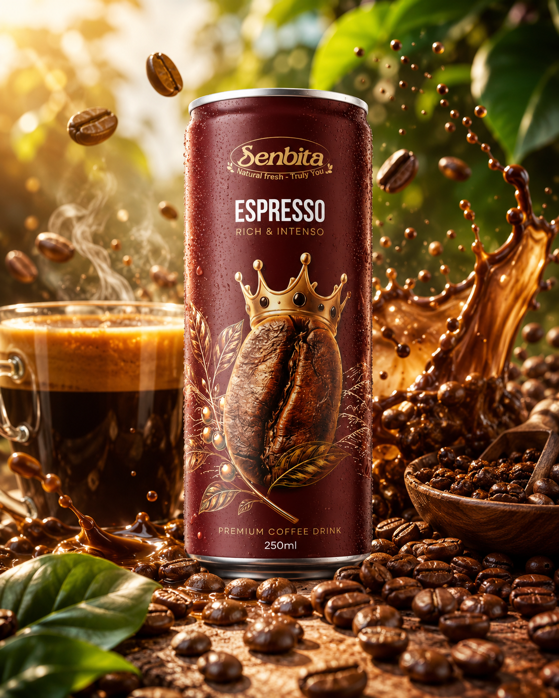 Senbita Espresso Coffee 250ml Can 1 Espresso Coffee 250ml Can