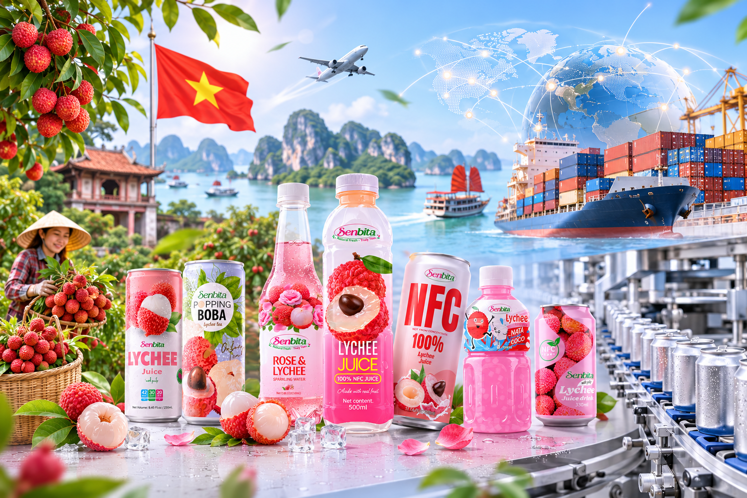 Vietnam's Lychee Season: A Perfect Time to Launch Your Private Label Lychee Beverage 5 OEM & ODM beverage manufacturer