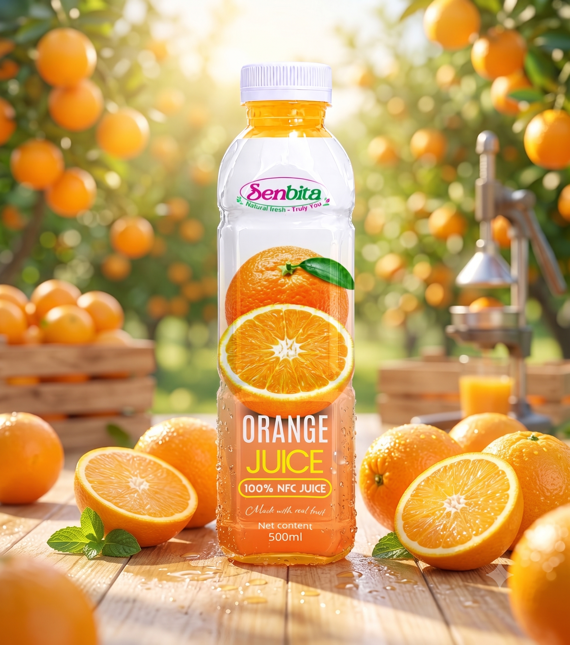Orange Juice 500ml PET Bottle