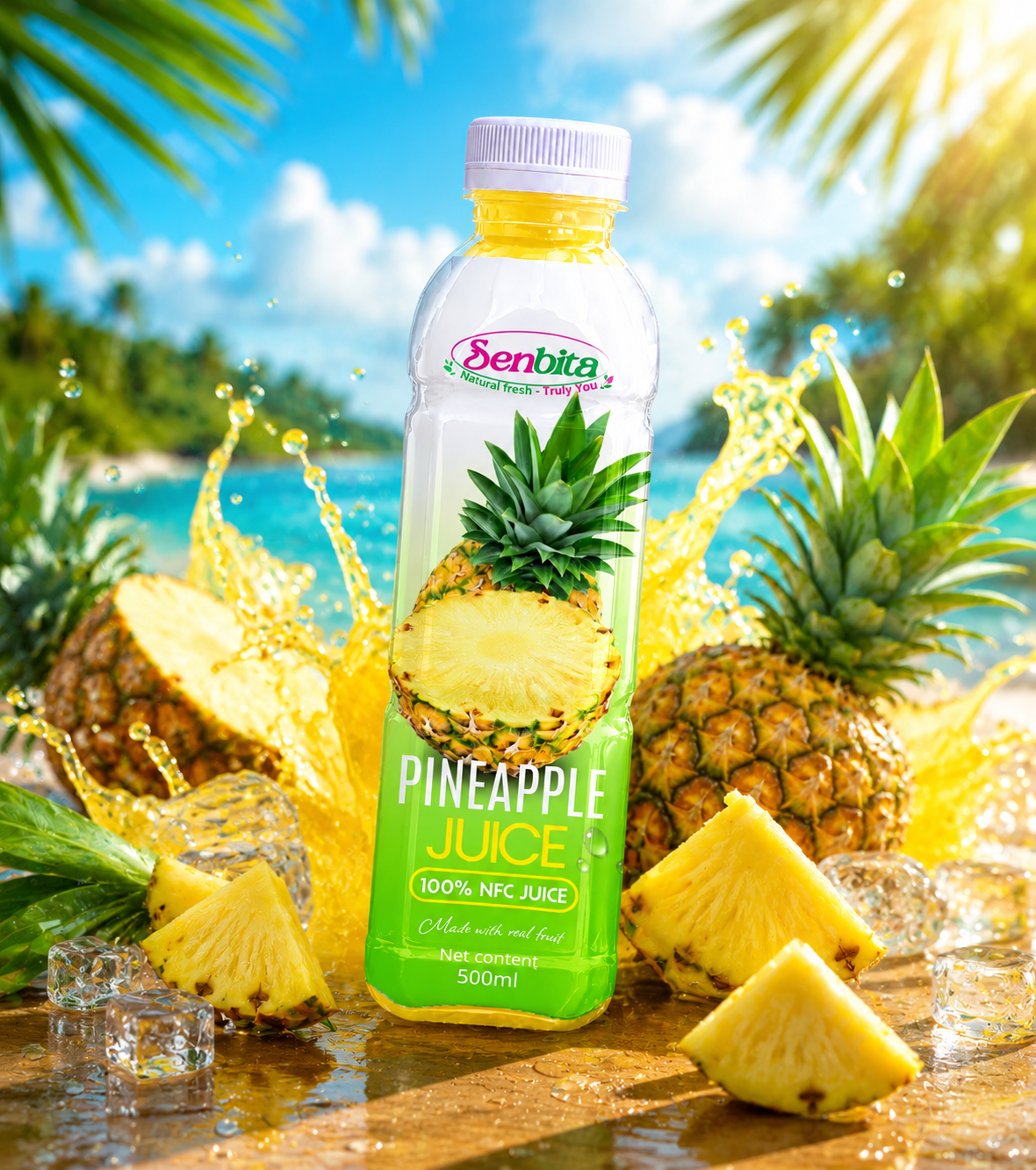Pineapple Juice Drink 500ml PET Bottle 1 Pineapple Juice Drink 500ml PET Bottle