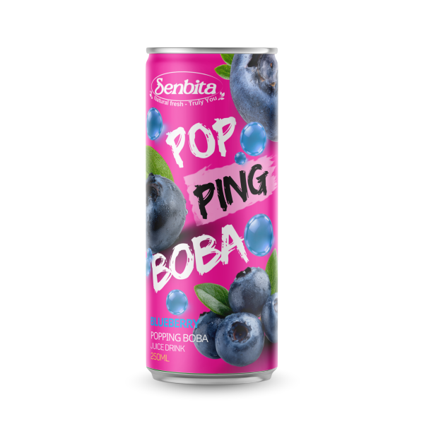 Popping Boba Blueberry Juice Drink