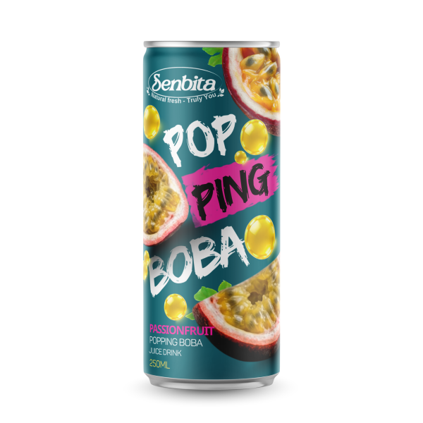 Popping Boba Passionfruit Juice