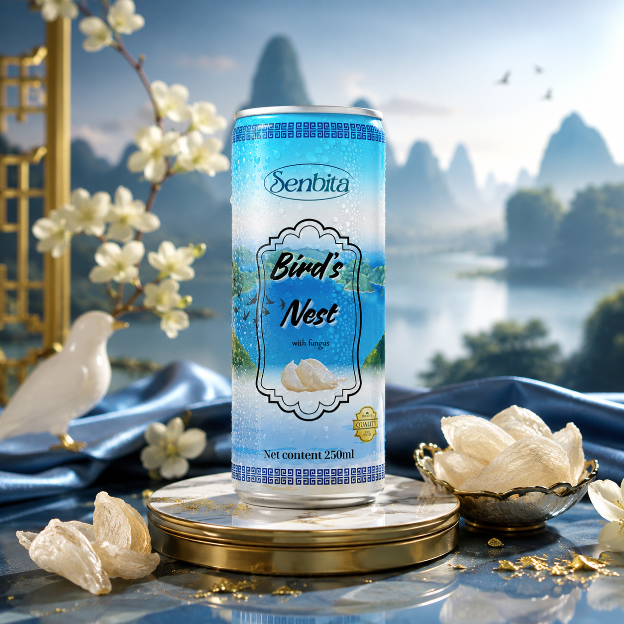 SENBITA Bird’s Nest with Fungus 250ml 1 Bird's Nest with Fungus 250ml