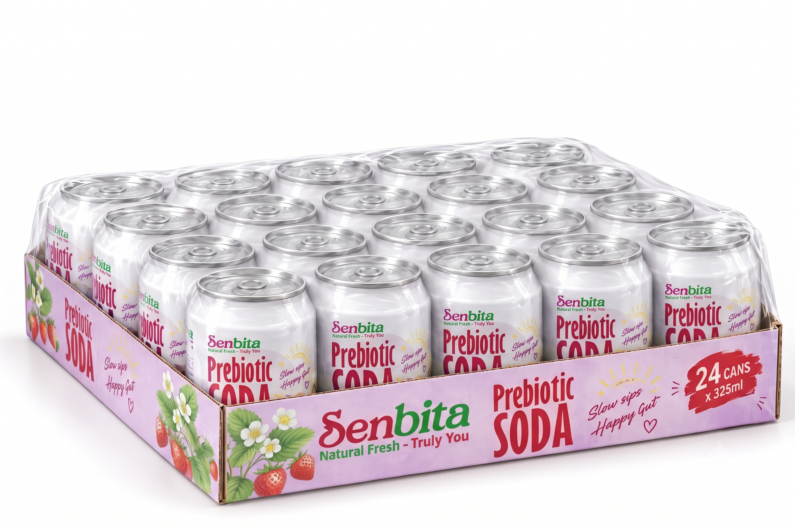 Strawberry Prebiotic Soda